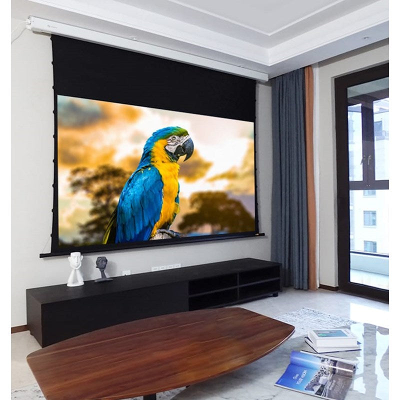 SMQ ALR Electric Tab Tension Projector Screen with RF and Remote 100 SMQ ALR Electric Tab Tension Projector Screen with RF and Remote 100